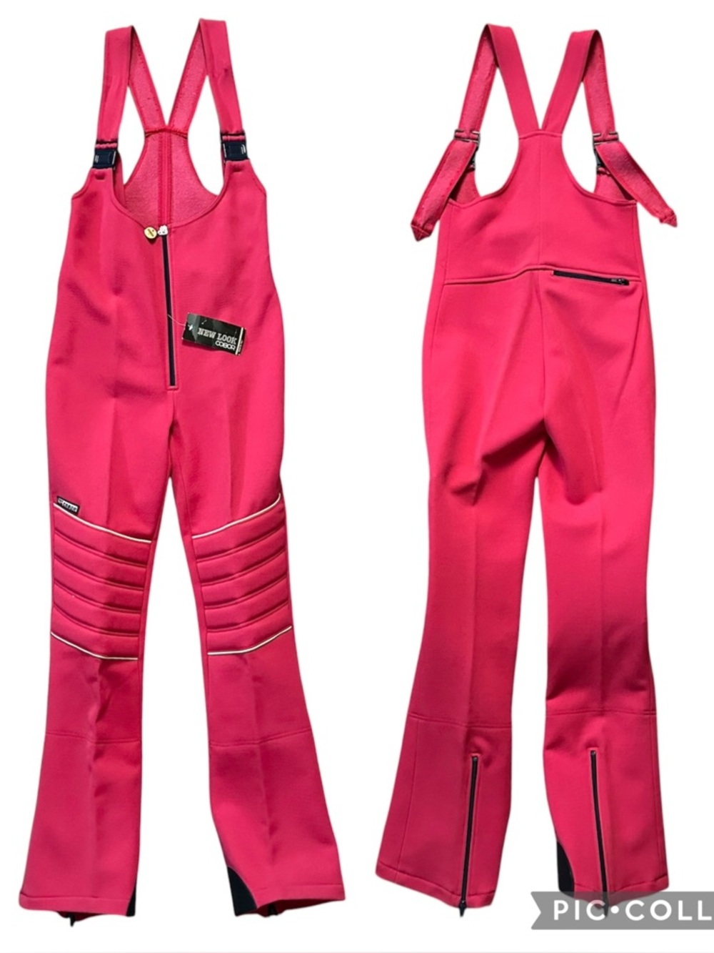 Cobor Vintage Retro Snow Ski Overall Bibs Size 8